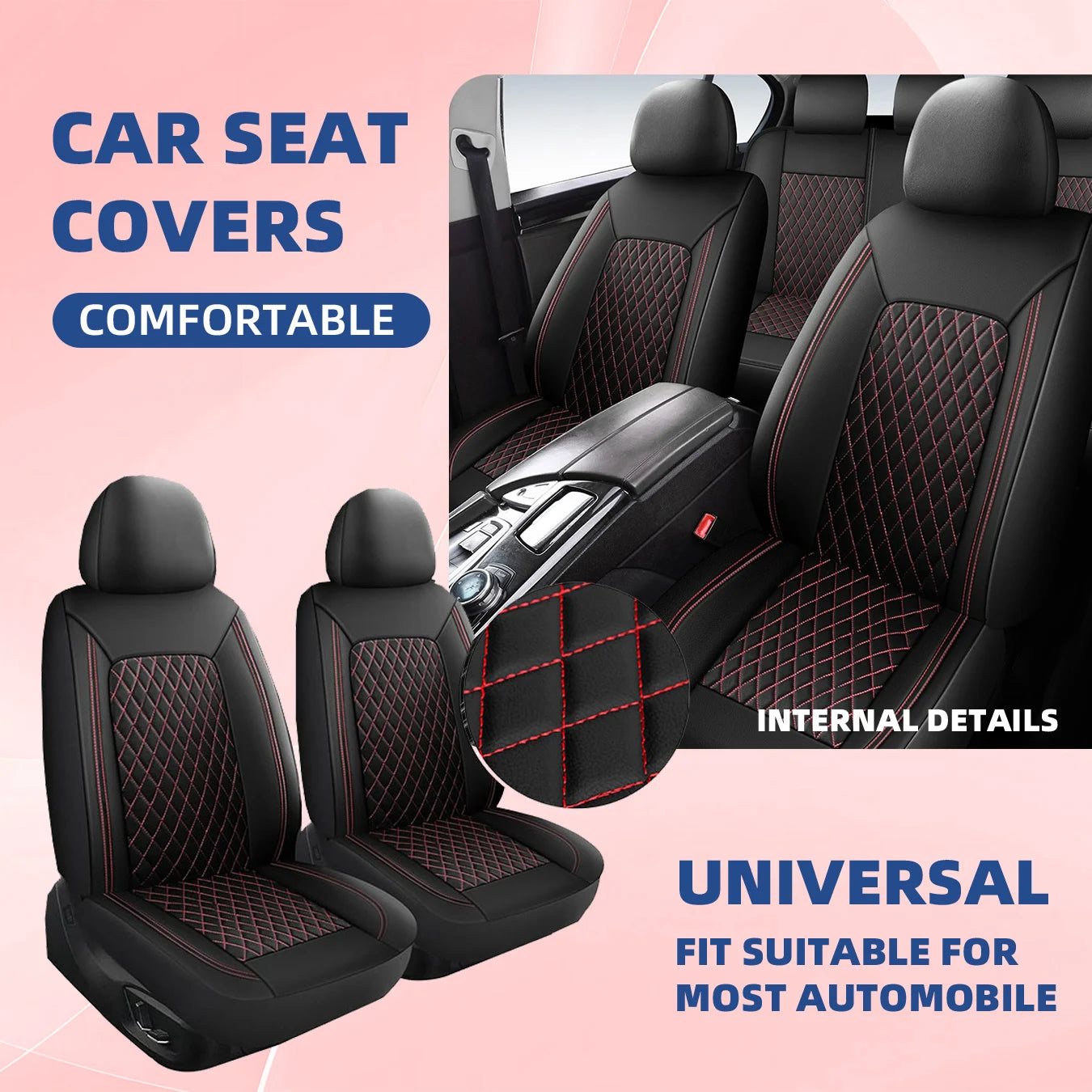 Car seat covers                         -Full set front split rear bench for car.                                    -Universal cloth.            -Automotive interior covers.